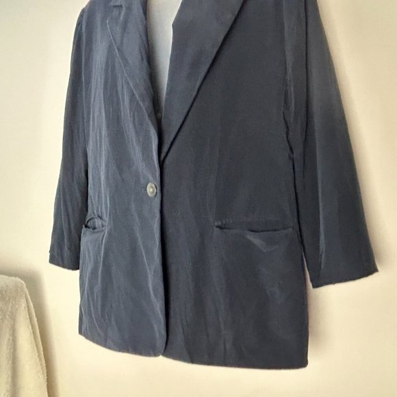 Silks by Joan Leslie Dark Blue Jacket Blazer‎ 12 - Picture 5 of 11